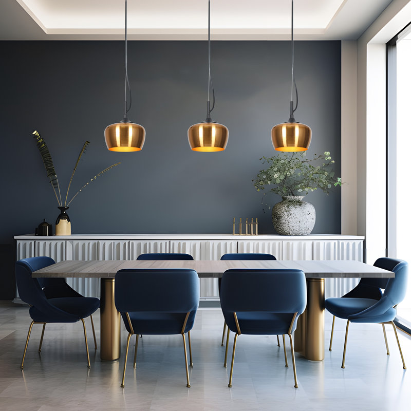Luminaire suspendu pour îlot de cuisine 1 lumière Justyce