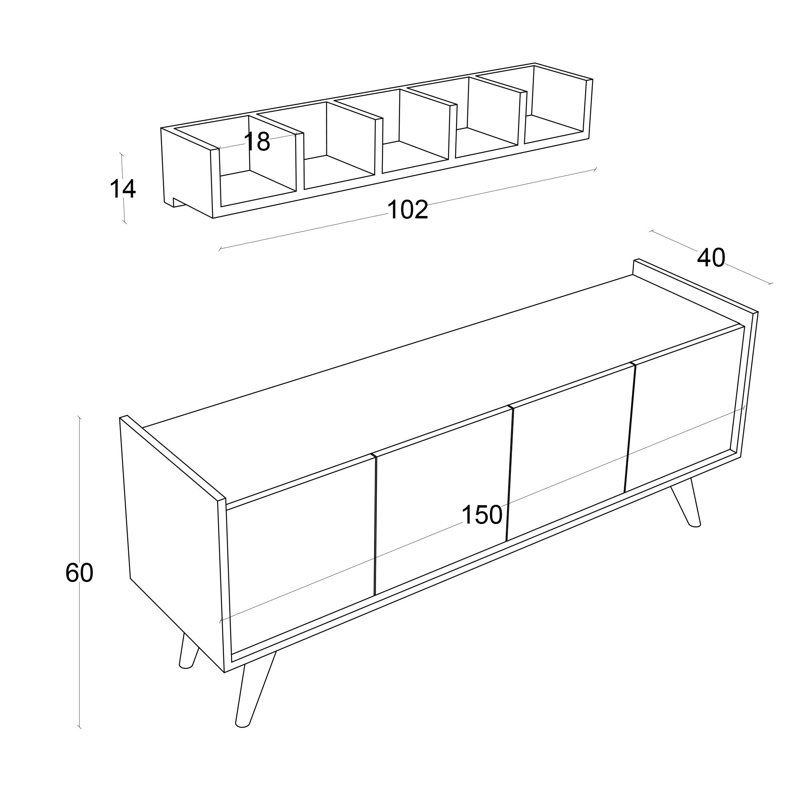 Foxborough 150cm Console Table