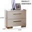 Table de chevet de style contemporain, table de chevet