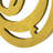 Wooden Oval Frame Wall Monogram with D Letter, Yellow-1523771043-1523771042