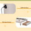 Grand lit plateforme tapissier Teddy