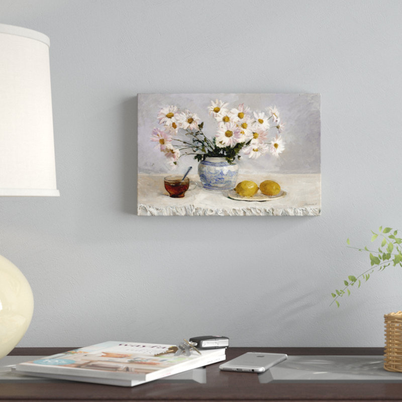 On FAP A Cup Of Tea by Marina Rubinova - Wrapped Canvas Painting, 20cm H x 30cm W