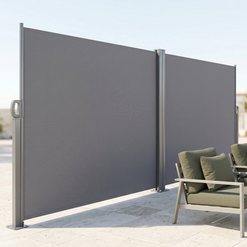 Paravent multifonctionnel pour l'extérieur, auvent latéral résistant aux rayons UV pour le jardin, la terrasse ou le balcon
