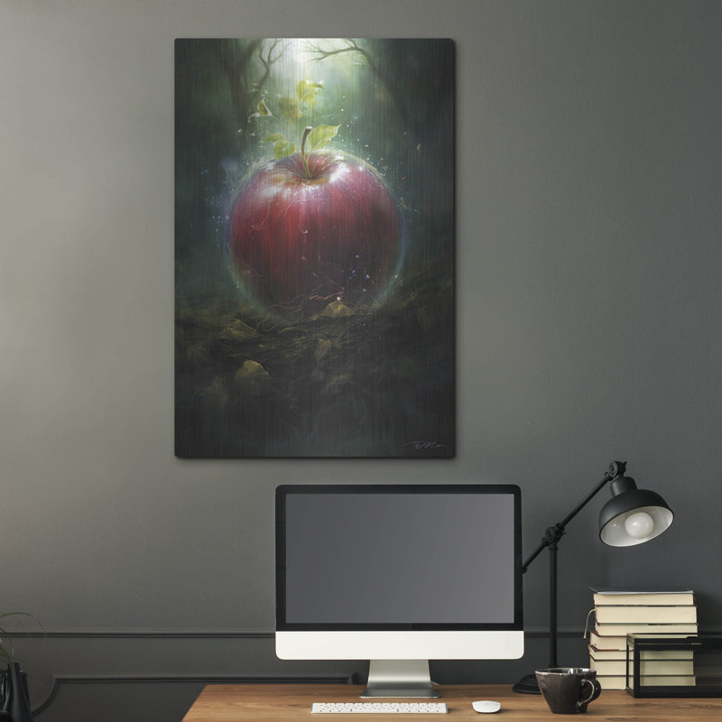 Art mural en métal Winston Porter «Magical Apple Fantastic 6» par Momart, H 36 po x l 24 po