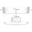 Carlisle Food Service Products Circle Plastic Food Storage Container