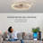 20" Low Profile Ceiling Fan With Light And Remote Control, Dimmable Led Ceiling Fan,  6 Speeds, Timing Reversible Blades-940604160