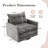 Mid Century Modern Swivel Barrel Chair-1012269405