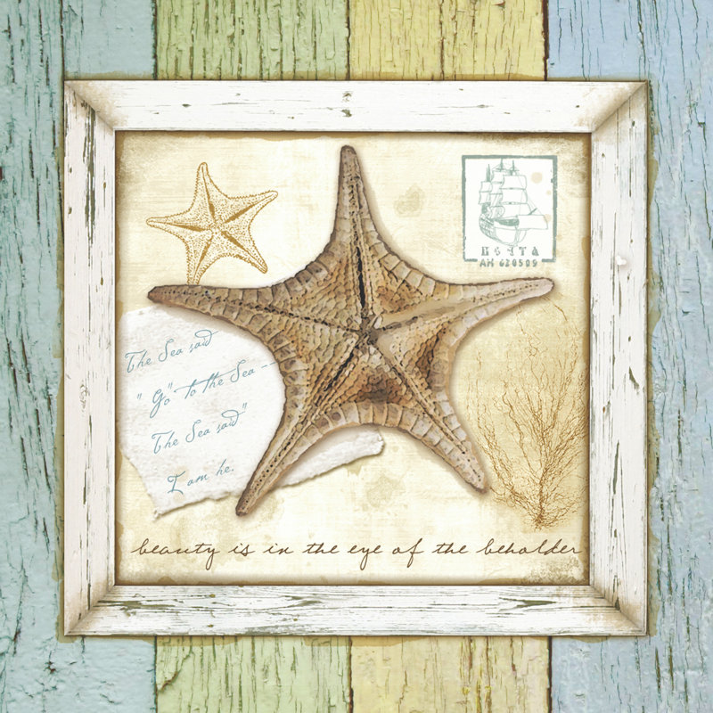 Sea Treasures XII - Wrapped Canvas Print, 30cm H x 30cm W x 3.8cm D