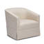 Chaise pivotante à jupe en lin