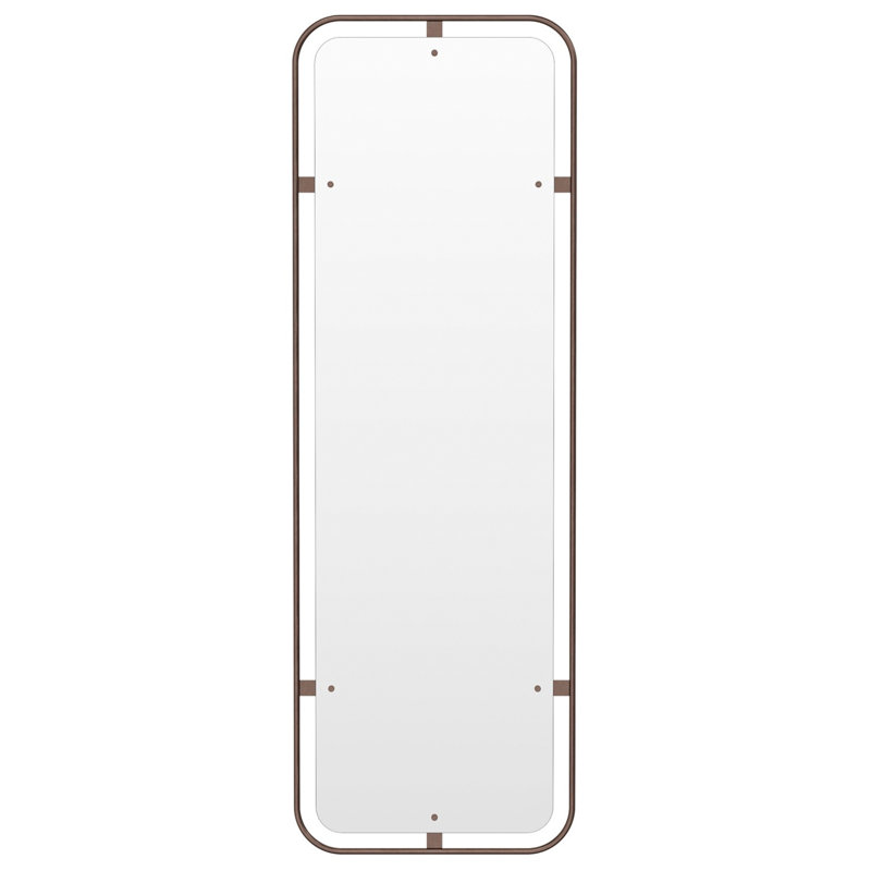 Nimbus Engineered Wood Mirror, Bronzed Brass, 62.4" x 21"