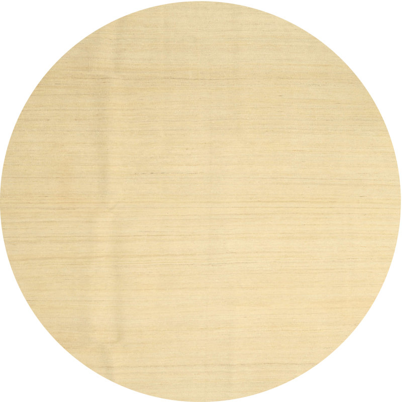 Surface beige contemporaine tapis, Rond 3 pi