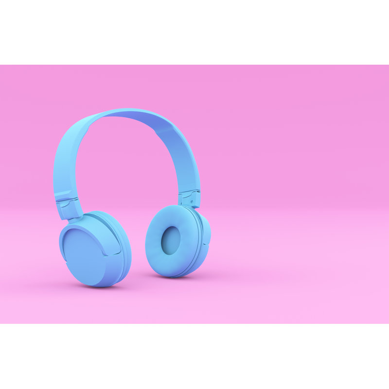 Headphones by Batareykin - Wrapped Canvas Print, 20cm H x 30cm W x 3.8cm D