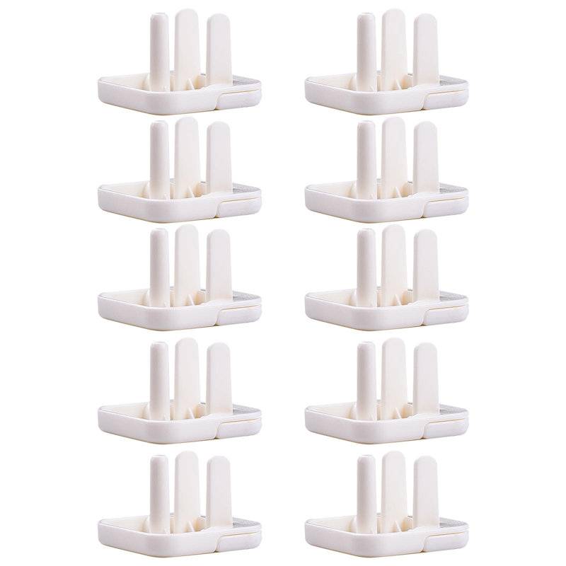 Kbndieu Infant Shock Prevention Two-hole and Three-hole Power Socket Cover Socket Protection Cover（10pcs）