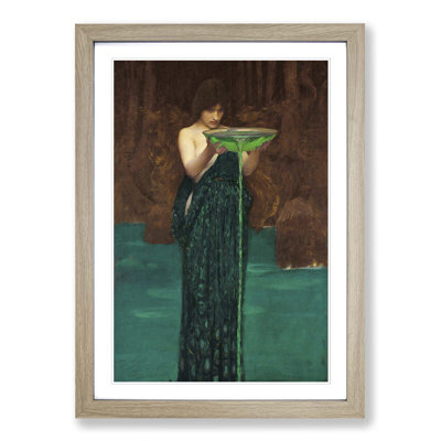 Circe Invidiosa by John William Waterhouse - Framed Print