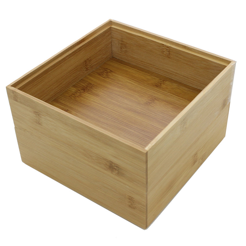 Organisateur de panier en bois massif, H 2,5 po x l 10 po x P 10 po