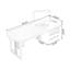 Bureau rectangulaire en bois massif noyer-122110250