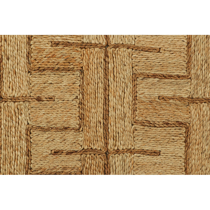 Abaca Collection Flatweave Jute Geometric Area Rug, Runner 3' x 10'