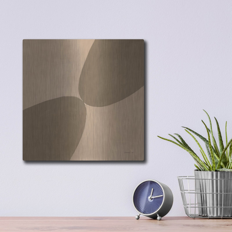  'Unity Brown' by Danhui Nai Metal Wall Art
