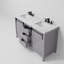 Ensemble de meuble-lavabo double l 60 po x P 22 po avec robinet Marsyas-113387000-113387001