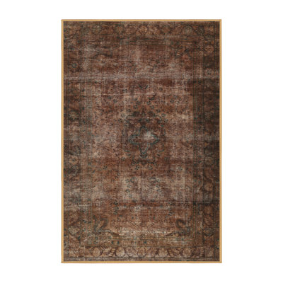 Tapis traditionnel noir / beige / rouge Antonina
