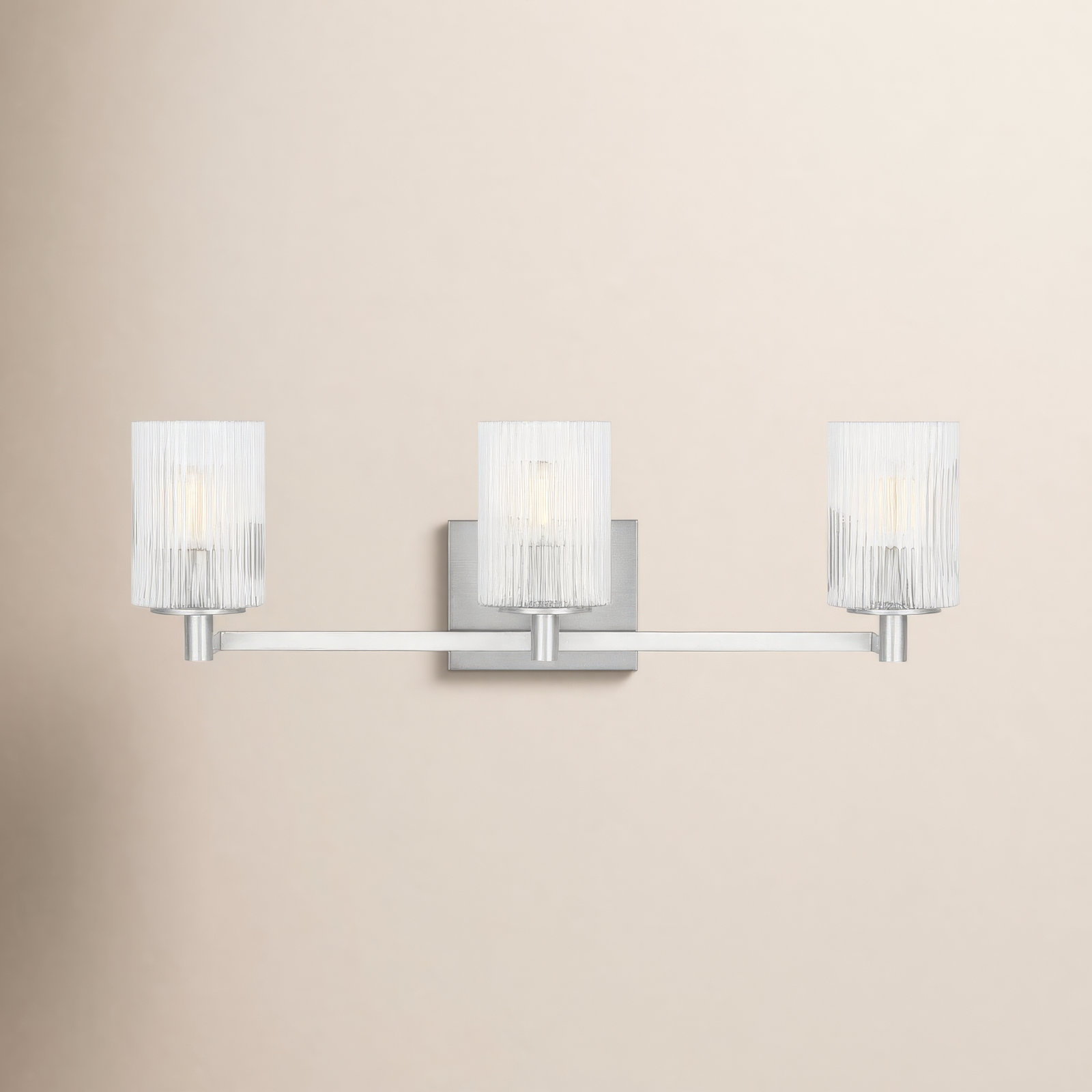 Lyndsay Bath Sconce, Brushed Steel, 3