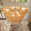 Caytlen 8-Light Dimmable Hand-Woven Rattan Tiered Chandelier-405664241