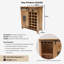 Acima 100cm Solid Wood Bar Cabinet
