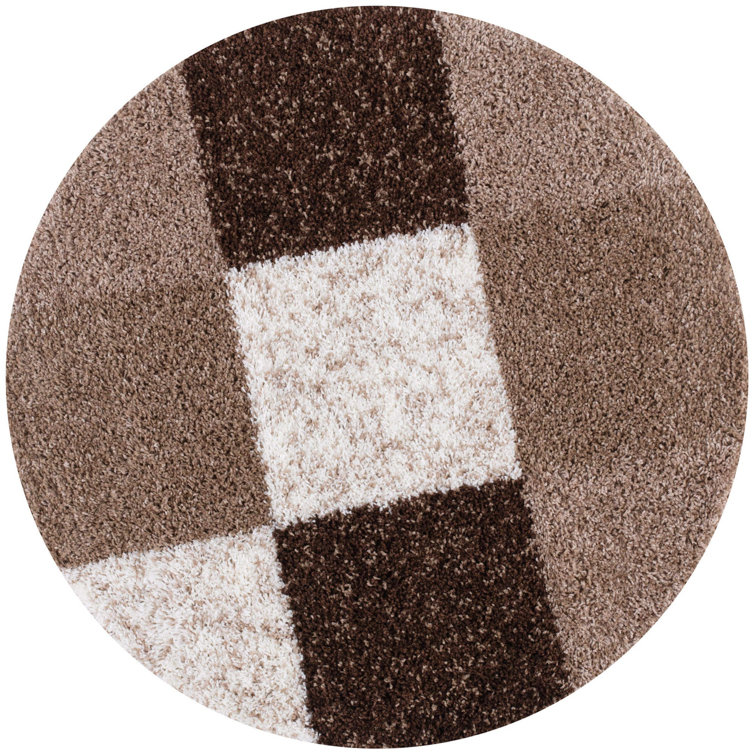 Myshaggy Collection Rugs Geometric Design in Brown