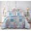 Printed Bedspread Set Dmask Pattern with Matching Pillow Shams, Soft Microfiber Coverlet, Lightweight & All-Season Bedding-1017071921-1016707439