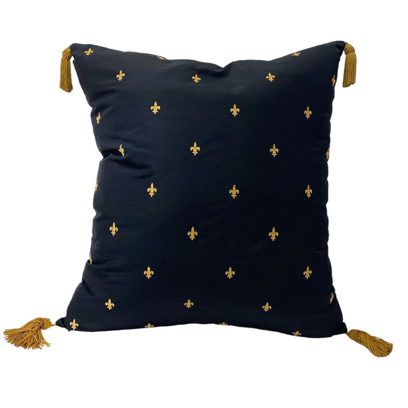 Midnight Black & Gold Fleur-De-Lis Pattern(vs1)