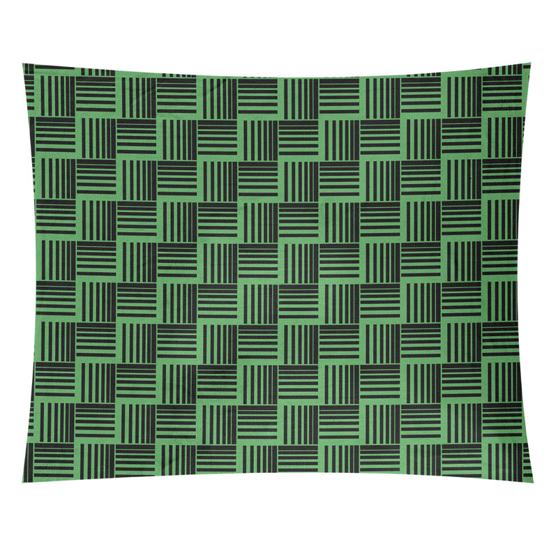 Tapisserie, H 51 po x l 60 po, Vert/noir