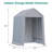 12x12 ft Portable Garage Canopy with Removable Sidewalls & Waterproof Tarp Cover for Motorcycle, Bike & Outdoor Storage