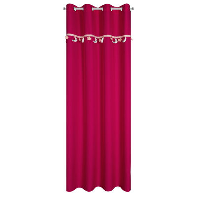 Hughesville 100% Polyester Semi Sheer Curtain Single Panel