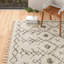 Mossy Moroccan Charcoal Grey/Beige Area Rug-1308396212