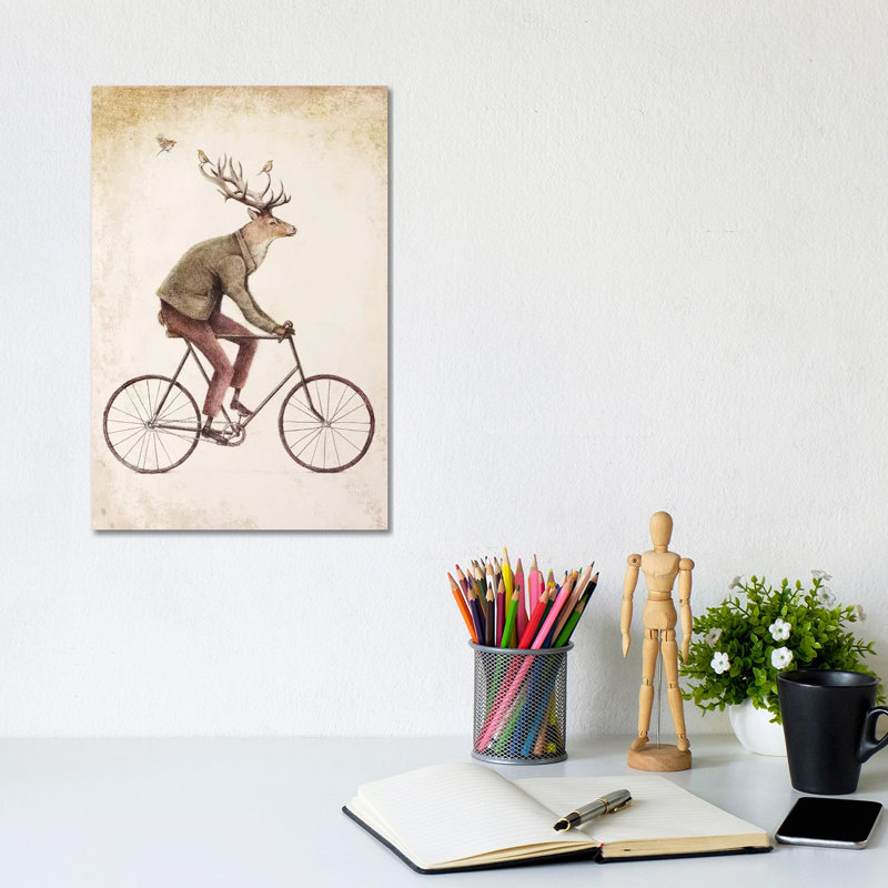Even A Gentleman Rides II by Mike Koubou - Wrapped Canvas Gallery-Wrapped Canvas Giclée, 20.32 cm H x 30.48 cm W