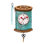 Allen Designs Needle and Thread Battery Operated Sculpted Pendulum Wall Clock 17.5 Inch