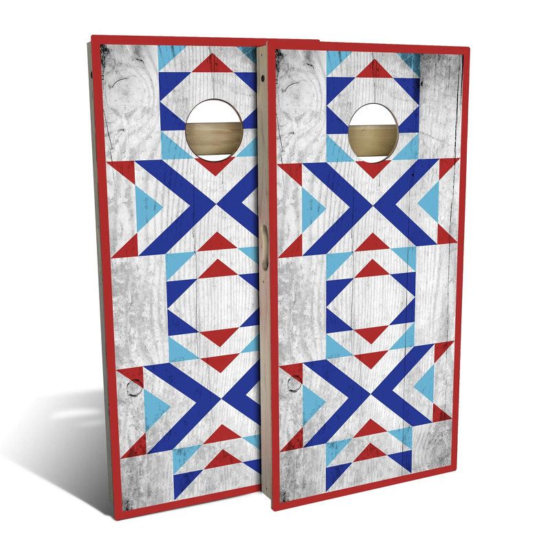Ensemble de planches de cornhole 2 'x 4' Country Living Patriotic Path