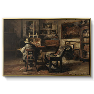 On the Banks of the Chiemsee (Ved bredden av Chiemsee), 1871-Hans Gude-Framed Gallery Wrapped Canvas