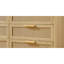 Commode de rangement en bois avec 8 tiroirs en rotin Burkle