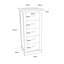 Driskell 45cm W 5 - Drawer Chest of Drawers