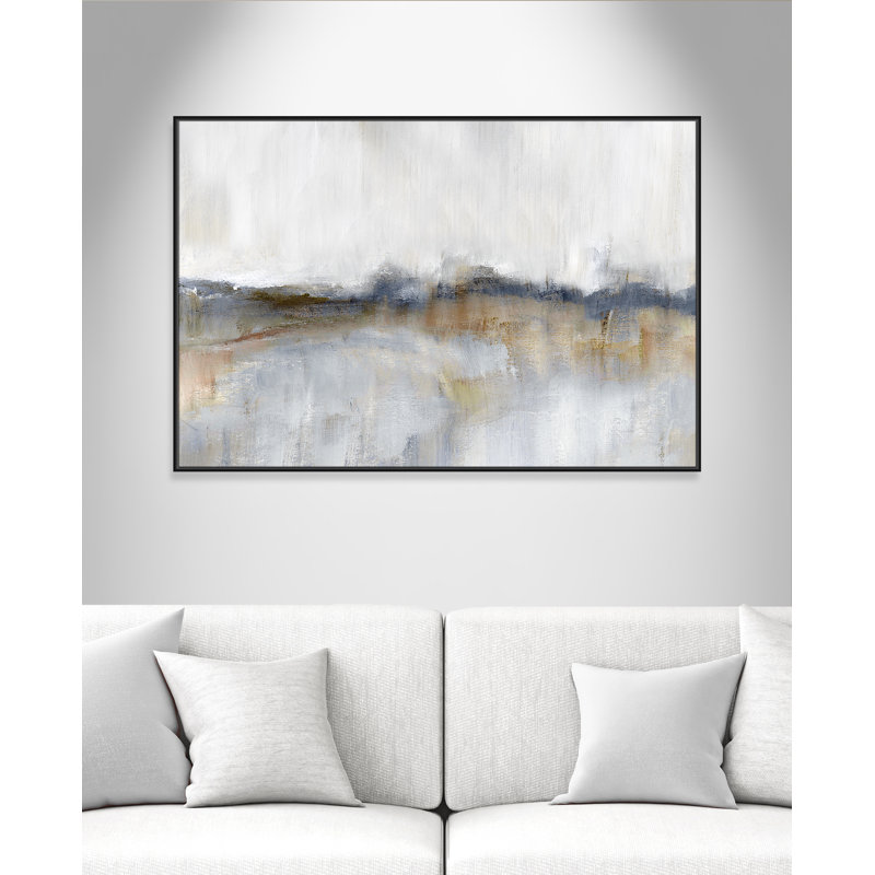 Autumnal Tide by Nan - Floater Frame Print on Canvas, Espresso, 41.5''H x 61.5''W