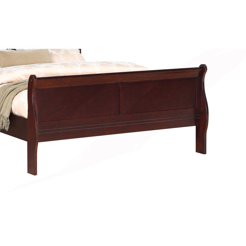 Panel Sleigh Bed Frame, Bed Frame, Twin