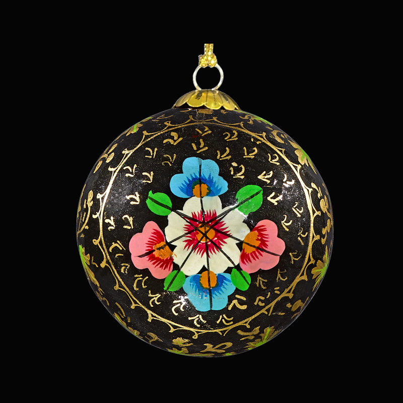 Black Blooms Bauble