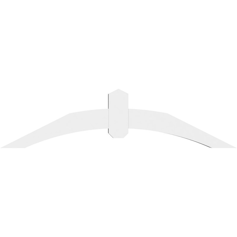 Support pour pignon en PVC Archdale, H 12 po x l 48 po (pas: 6/12), P 4 po x F 4 po