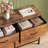 Fabric Drawer Dresser with Wood Top, 39.4’’ W Dresser with 5 Drawers, Storage Organizer, Chest of Drawers-1954793467