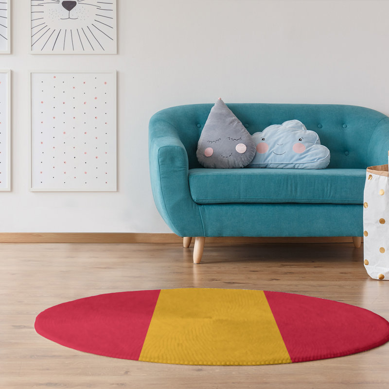 Chenille Indoor Rug, Round 5'