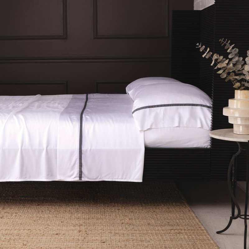 Langston Sheet Set, Midnight, Queen Sheet Set + 2 Pillowcases
