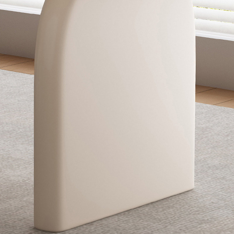 Bureau blanc moderne avec tiroirs spacieux et plateau en bois lisse, H 29,53 po x l 55,12 po x P 23,62 po