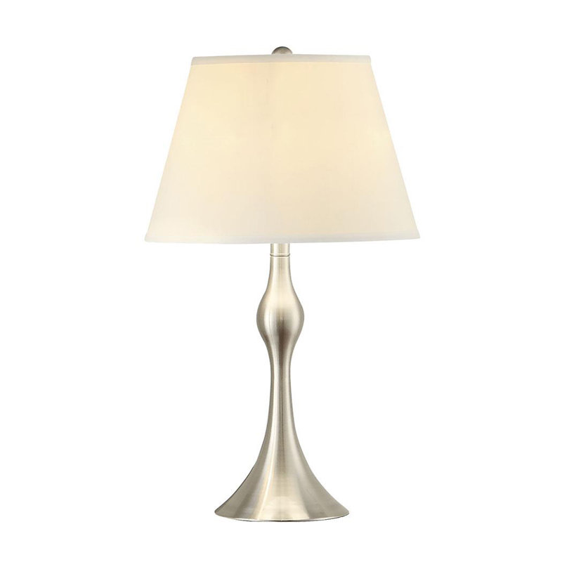 Ensemble de lampes de table et de plancher 3 pièces Nickel brossé