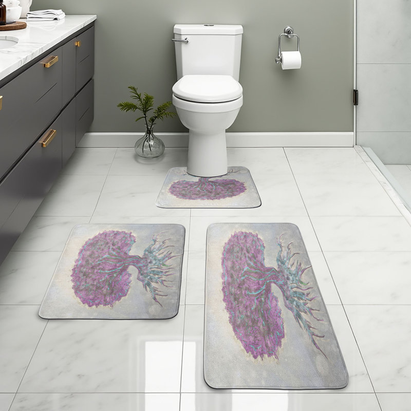  Ensemble de tapis de salle de bain Tree 3 pièces Tree